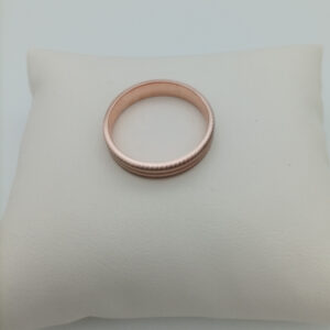Srebrni prsten muški rose gold crna-531