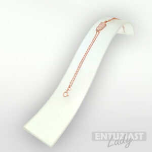 Srebrna narukvica sladoled rose gold cirkon-0