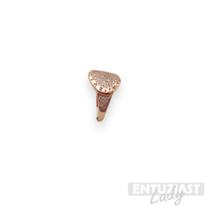 Srebrni prsten rose gold cirkon-0